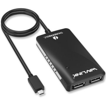 WAVLINK Type-C Thunderbolt 3 to Dual DisplayPort Adapter Splitter - 1