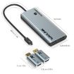 WAVLINK Thunderbolt 3 Dual 4K Mini Docking Station - 2 DP to HD Adapters - 4