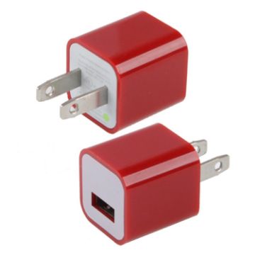 US Plug USB Charger - Red - 1