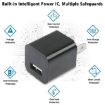 US Plug USB Charger - Red - 4