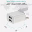 2-Ports 5V 2A USB Charger Adapter - White - 5