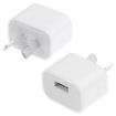 AU Plug USB Charger Adapter - White - 1