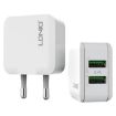 LDNIO A2201 Dual USB Charger with Micro Data Cable - EU Plug - 1