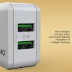 LDNIO A2201 Dual USB Charger with Micro Data Cable - 6