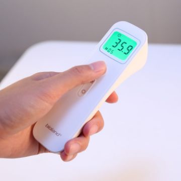 Picture of E122 Thermometer Ear and Forehead Thermometer Digital Infrared Thermometer for Baby Kids Adults 1 Second Measurement (White)