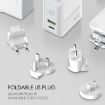 LDNIO A4403C 30W PD Fast Travel Charger + 1m 8 Pin Cable - 5