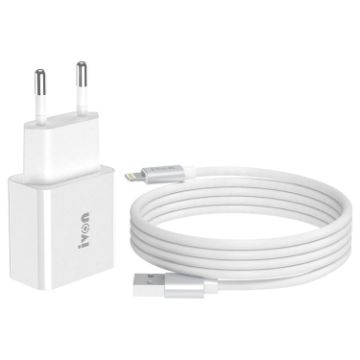IVON AD-35 2 in 1 Travel Charger + 1m USB Data Cable Set - 1