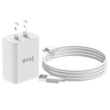 IVON AD-33 2 in 1 Travel Charger + 1m USB Data Cable Set - 1