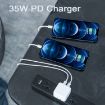 35W Dual USB-C Charger for iPhone/iPad - EU Plug - 3