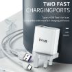 IVON AD52 18W USB-C/Type-C + USB Dual Port PD Fast Charge (UK Plug) - 4