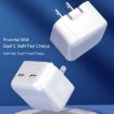PD 50W Dual USB-C/Type-C Ports Charger (US Plug) - Fast Charging - 4