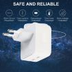 PD 50W Dual USB-C/Type-C Ports Charger (EU Plug) - Fast Charging - 7