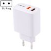 LZ-1130 PD 20W Type-C+QC 3.0 USB Fast Charger EU Plug White - 1