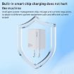 WK WP-U140 33W Power Series USB+USB-C Fast Charger - UK Plug (White) - 5