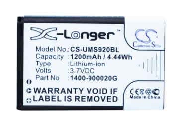Unitech MS920 Battery (p/n 1400-900020G) Replacement - 1