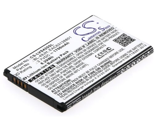 LG VS425PP Rebel 4G LTE Battery BL-49JH EAC63138801 - 1