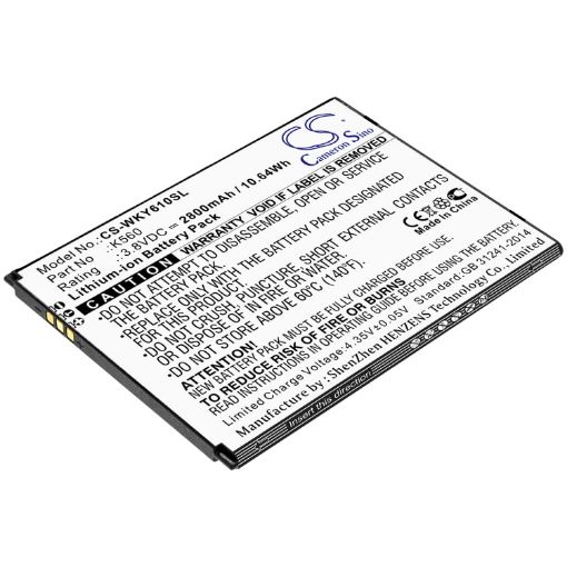 Wiko Y62 Plus Y61 K560 Battery Replacement (p/n K560) - 1