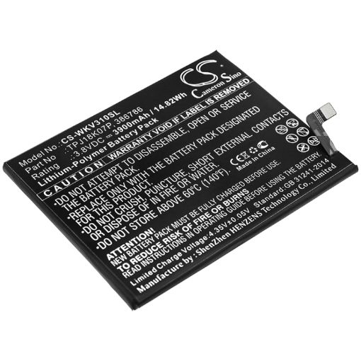 Wiko View3 Pro Battery 386786 TPJ18K07P - 1