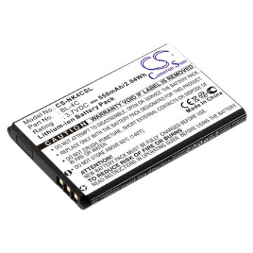 Nokia X2 C2-05 6300 6230 6125 Battery (p/n BL-4C) - 1