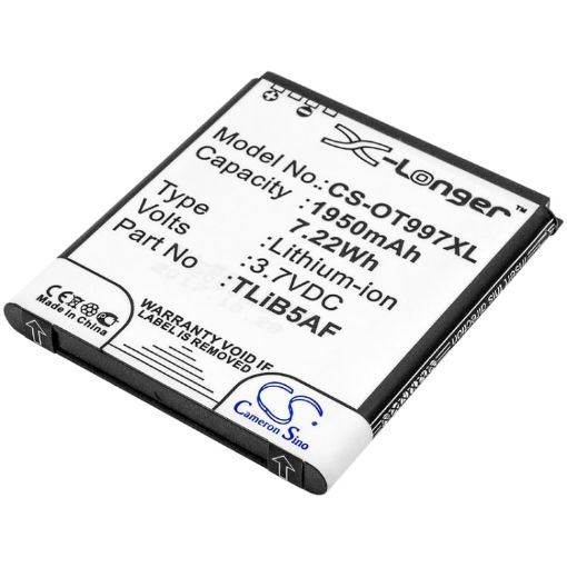 Alcatel One Touch Battery CAB32E0000C1/C2 for OT-997/5035/5036D - 1