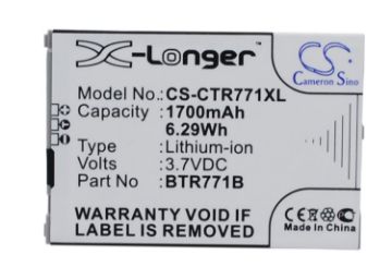 Battery for Casio GzOne Commando C771 (p/n BTR771B) - 1