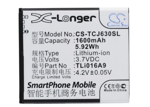 Tcl J630T J600T Battery TLi016A9 Replacement - 1