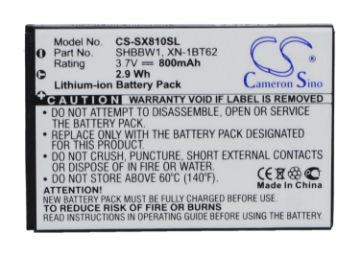 Picture of Battery for Sharp T825 SH8010C SH8010 SH6018C SH6010C 9010 825SH 8010C (p/n SHBBW1 XN-1BT62)
