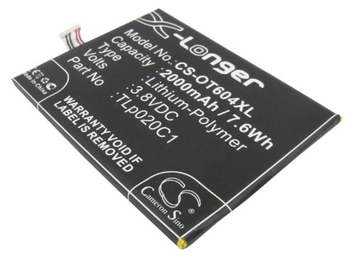 Alcatel OT-7053D/6040/6037Y Battery (p/n CAC2000012C2 TLp020C1) - 1