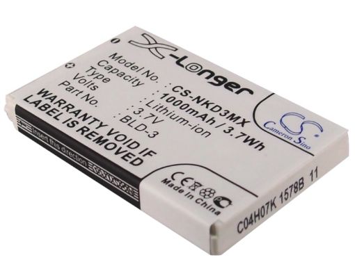 Nokia BLD-3 Battery for 7250i 7210 6610i 6585 6220 3200 2100 - 1