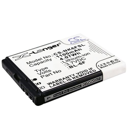 Nokia N95 8GB N79 N78 Battery BL-6F Replacement - 1
