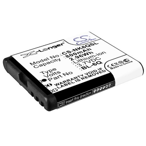 Nokia 6700 Classic Illuvial Battery BL-6Q Replacement - 1