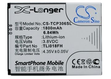 Tcl P306W P306C J706T Battery TLi018FH - 1
