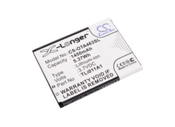 Tracfone One Touch Pixi Glitz A463BG 4G Battery Replacement - 1