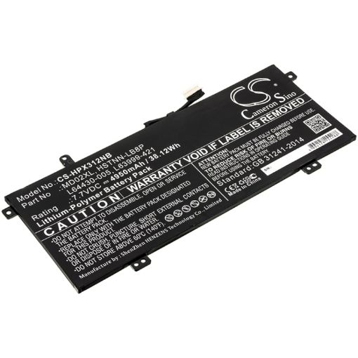 HP Chromebook X360 12B Battery HSTNN-LB8P L63999-421 - 1