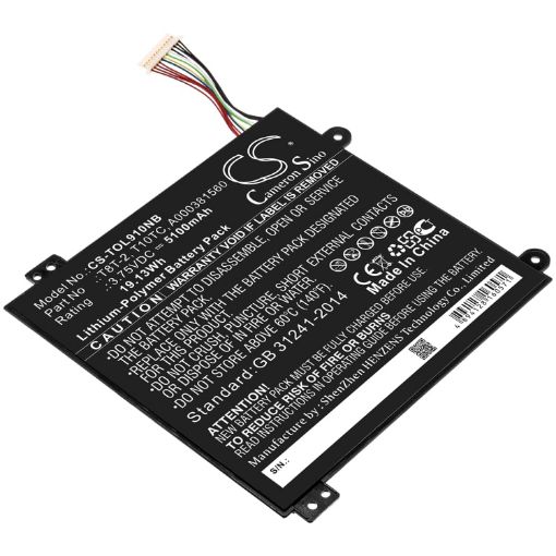 Battery for Toshiba Satellite Click Mini L9W-B Series (p/n A000381560) - 1