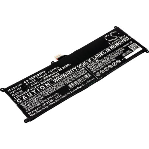 Dell XPS 12-9250 Battery (p/n 07VKV9 09TV5X) - 1