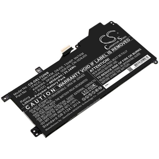 Dell Latitude 7200 2-in-1 Battery (p/n 09NTKM 0D9J00) - 1