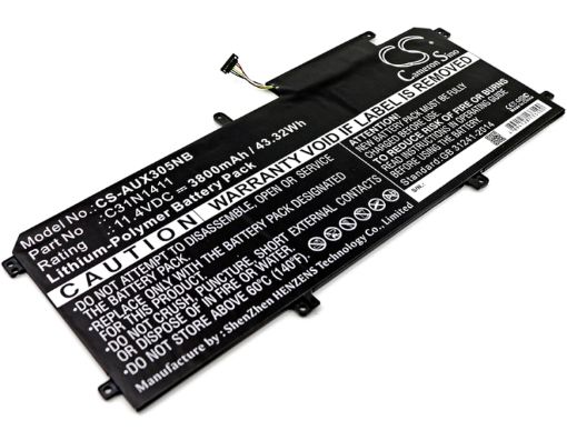 Asus Zenbook UX305FA Battery (p/n 0B200-01180000 C31N1411) - 1