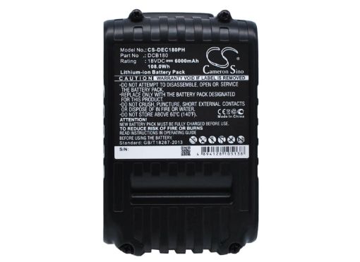 Dewalt XR 18V Li-Ion Battery for DCT Series (p/n DCB102 DCB105) - 1