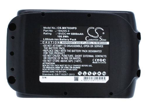 Makita XWT06Z XWT05Z XWT04Z Battery (p/n 194065-3 194066-1) - 1