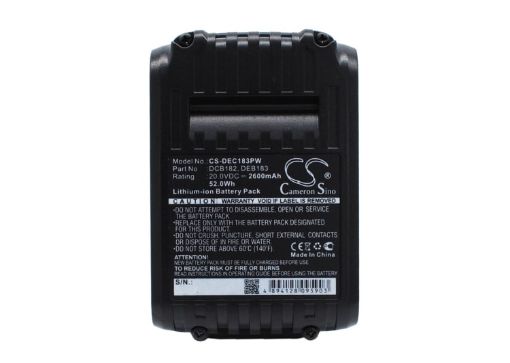 Dewalt XR Li-Ion 18V Battery for DCT Series (p/n DCB102 DCB105) - 1