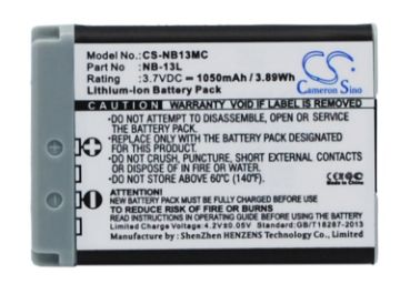 Canon PowerShot SX & G9X Battery (NB-13L) - 1