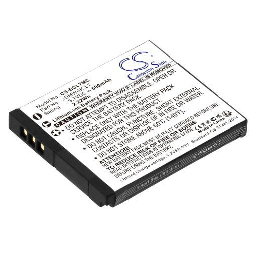 Battery for Panasonic Lumix DMC-XS1 XS1W XS1R XS1K SZ9S SZ9P DMW-BCL7 - 1