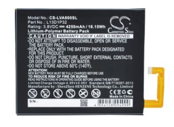 Lenovo TAB3 8 IdeaPad A8-50 A8 A5500 Battery L13D1P32 - 1
