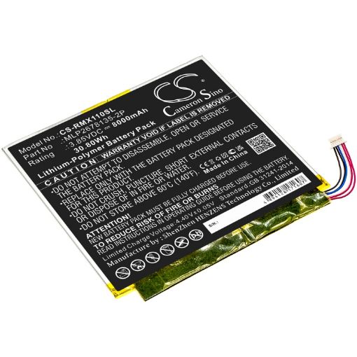 Verizon QTAXIA1 Ellipsis 10 HD Battery MLP2678135-2P 32GB 4G - 1