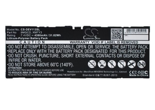 Battery for Dell Venue 11 Pro 7140 7139 7130 5130 (p/n 0T8NH4 0XMFY3) - 1