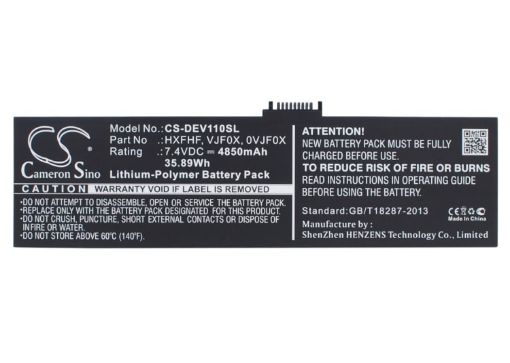 Dell Venue 11 Pro 7130 Battery 0VJF0X HXFHF Pro11i-2501BLK - 1