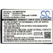Motorola XPR7550 TLK100i SL Series Battery (p/n BT110 HKLN4440B) - 5
