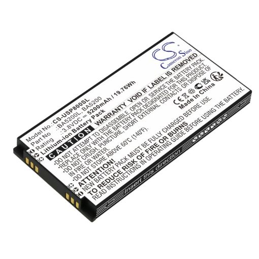 Unistrong P8II E Battery (p/n BA5200 BA5200L) Replacement - 1