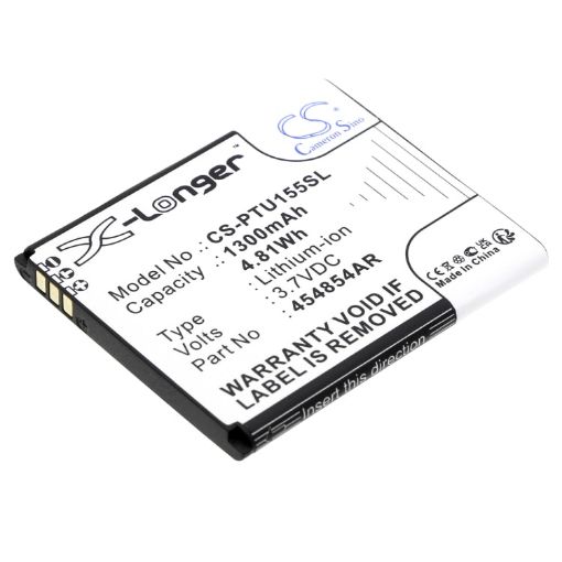 Battery for Panasonic KX-TU550 TU160 TU155 TU150 (p/n 454854AR) - 1